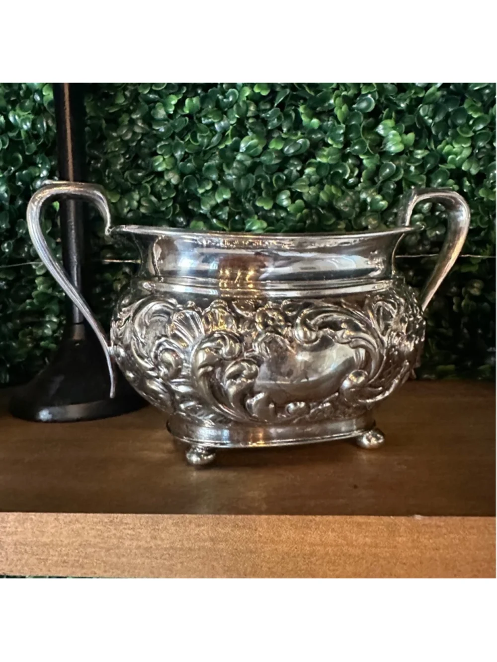 Israel Freeman & Son (IFS Limited) English Silver Tea Set Summer